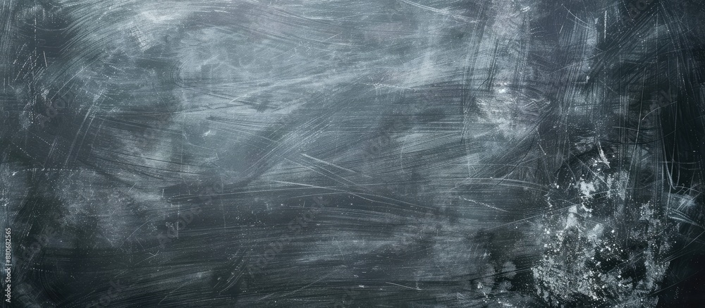 Fototapete Blackboard surface with erased chalk creating an abstract background ideal as a blank canvas for images and text with copy space image