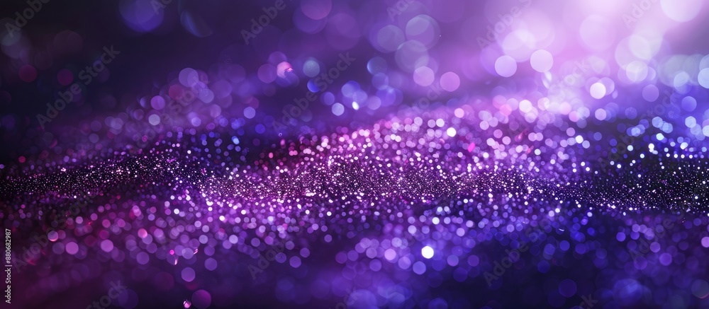 Poster abstract christmas background with purple glitter texture and copy space image