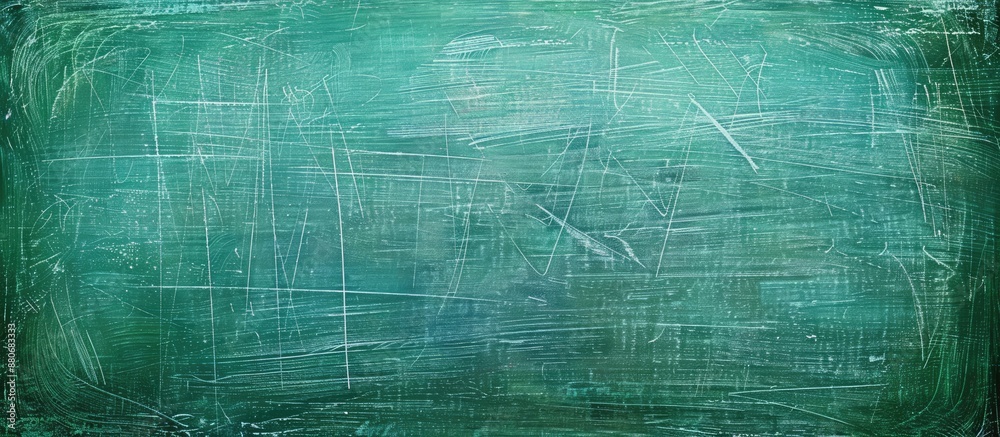 Aufkleber texture of a green chalkboard with copy space image