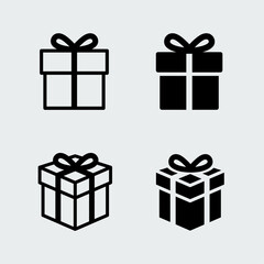 Surprise gift box. Easy editable vector design.