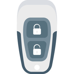 Car Remote vector icon with isolated background in flat style 