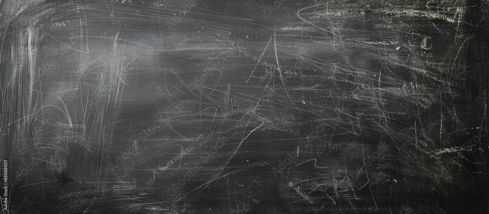 Fototapete Blackboard surface with erased chalk creating an abstract background ideal as a blank canvas for images and text with copy space image