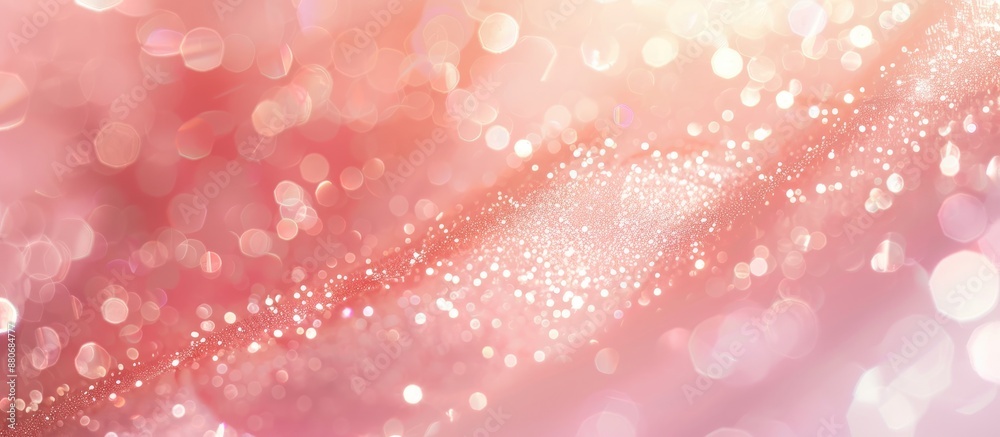 Aufkleber soft pink backdrop with blur perfect copy space image