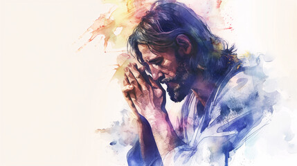 Fototapeta premium Jesus, concept of salvation, redemption