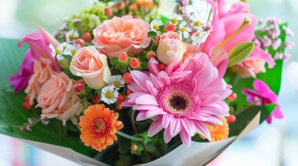 Photo gorgeous arrangement of flowers wallpaper background