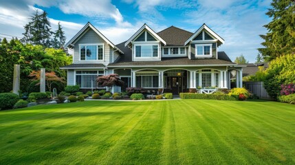 Fototapeta premium Residential Real Estate Exterior Home Generative Ai