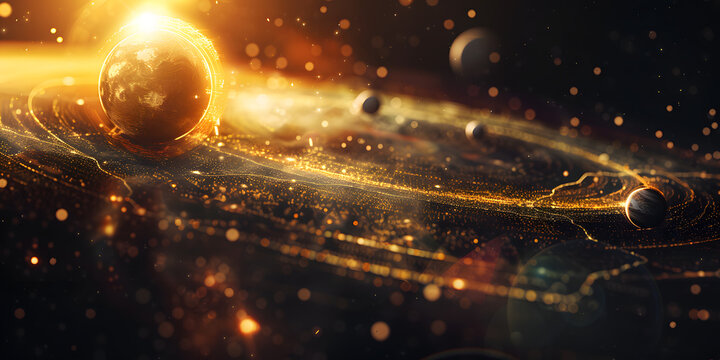 Representa&ccedil;&atilde;o abstrata do sistema solar