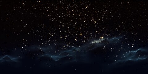 Obraz premium Starry Night Sky with Clouds