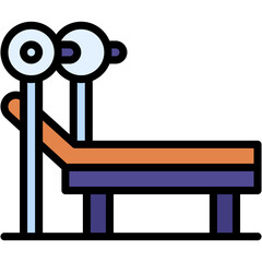 Vector Icon Bench, Fitness, Exercise, Sportive, Gym, Sport