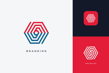 Hexagon Digital Multimedia Brand Logo