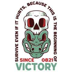 victory  t shirt design