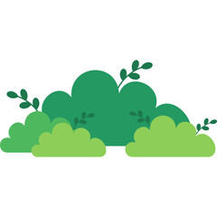 Fototapeta premium Flat Bush Illustration