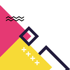 Geometric Memphis Corner