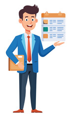 Businessman Presenting Pricing Options to Client, Offering Flexible Service Packages and Custom Quotes for Project