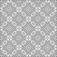 Repeat patterns.Abstract shapes from lines. Vector graphics for design, prints, decoration, cover, textile, digital wallpaper, web background, wrapping paper, clothing, fabric, packaging, cards.