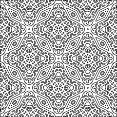 Repeat patterns.Abstract shapes from lines. Vector graphics for design, prints, decoration, cover, textile, digital wallpaper, web background, wrapping paper, clothing, fabric, packaging, cards.