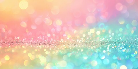 Obraz premium Abstract Glitter Background with Pastel Colors and Bokeh Lights