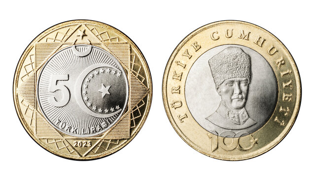 5 Turkish Lira coins