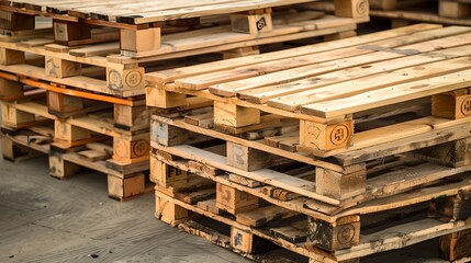 Industrial Warehouse Wooden Pallets, pile, wooden pallets, warehouses, factories
