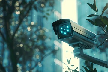 Digital Rendering of AI Surveillance Implementation, digital rendering, advanced, Sovereign AI, system