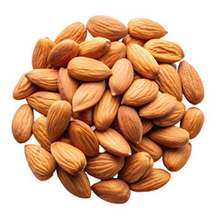 Fototapeta premium almonds on transparent background