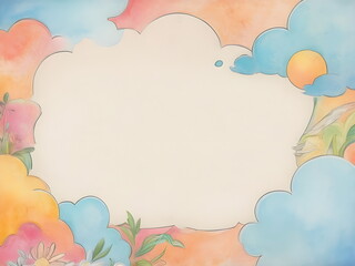 Fototapeta premium abstract background with summer dream 