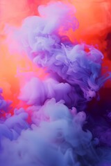 Fototapeta premium purple and orange smoke background for Halloween
