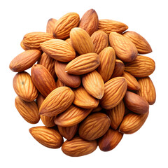 Fototapeta premium almonds on transparent background