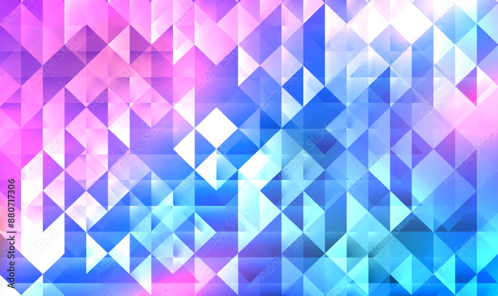 Poster abstract colorful triangular mosaic pattern background, glass style. prism triangle pattern backgrou