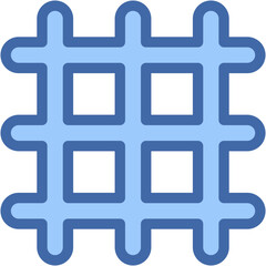 Vector Icon Waffle, Bakery, Food and Restaurant, Dessert, Sweet