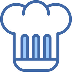Vector Icon Cook Hat, Toque, Chef, Food and Restaurant, Accessory