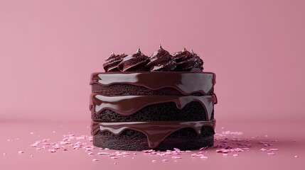 Chocolate Cake with Sprinkles.