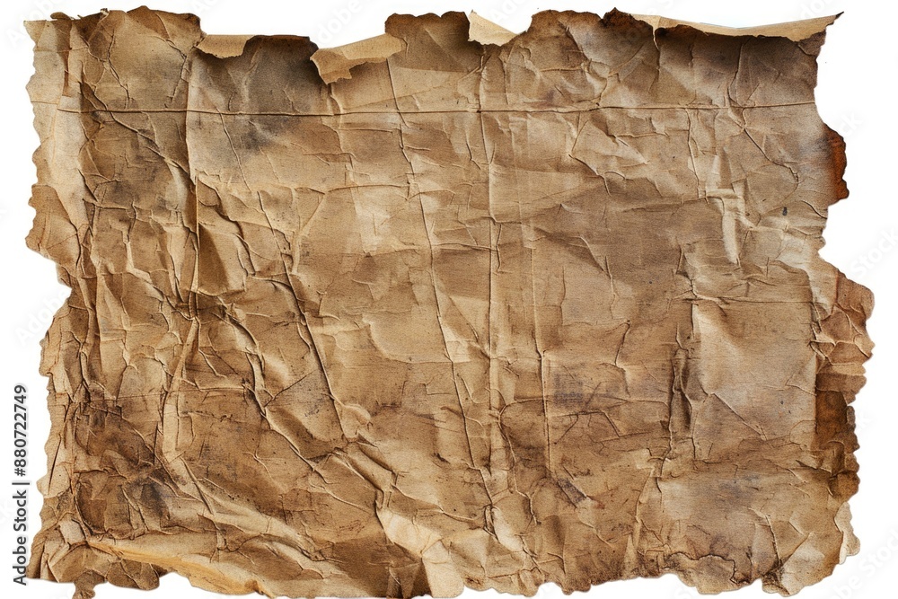 Aufkleber a ripped edge of a paper, revealing a hint of writing or design on the inside