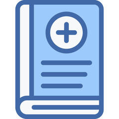 Vector Icon Medical Book, Manual Book, Healthcare and Medical, Educational Book, Instruction, Education
