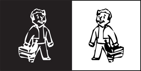  IIlustration Vector graphics of Pip Boy  icon