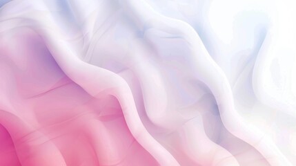 Obraz premium Abstract White and Pink Fabric Draped in Soft Folds