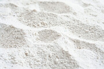 White Sand Background. Abstract Closeup of Arid Beach
