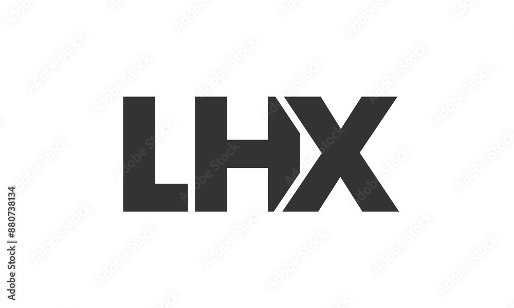 Fototapete lhx logo design template with strong and modern bold text. initial based vector logotype featuring s