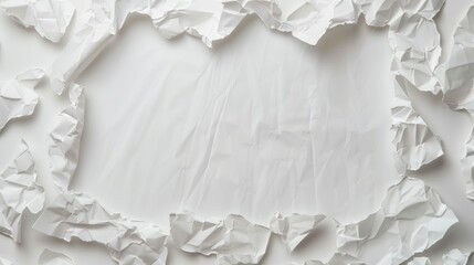 Obraz premium White background with empty paper frame