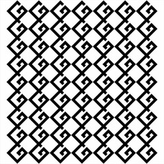 Seamless abstract geometric G letter design pattern. Used for design surfaces, fabrics, textiles.