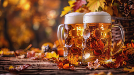 Oktoberfest holiday. beer festival. beer festival. Ice drinks beer