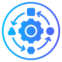 management gradient icon