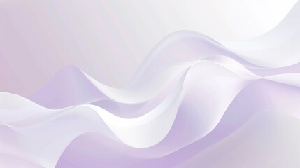 Obraz premium Abstract White and Purple Wavy Lines Digital Background