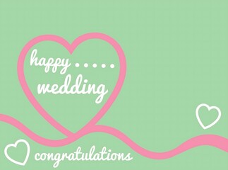 happy wedding green