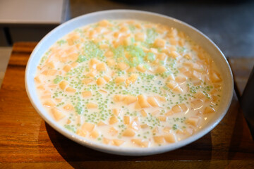 Thai desserts ready to serve