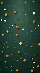 Yellow Dots Balls Circles on Green Background, Abstract Image, Texture, Pattern Background, Wallpaper, Cover and Screen of Smartphone, Cell Phone, Computer, Laptop, Format 9:16 and 16:9