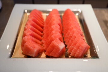 Colorful, delicious fruits ready to serve