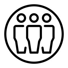 partnership line icon