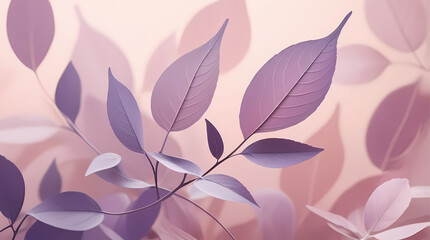 Fototapeta premium pink lavender purple leaves soft background abstract botanical