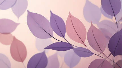 pink lavender purple leaves soft background abstract botanical